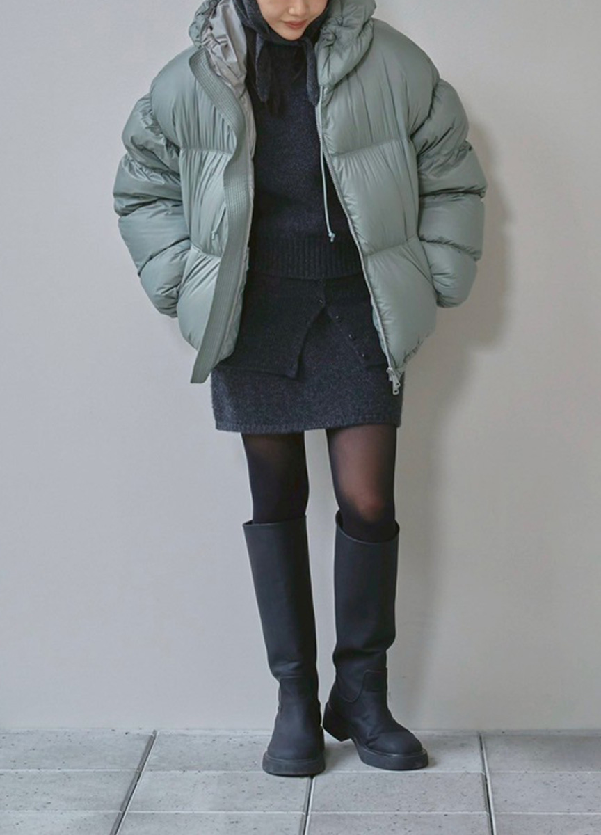 3WAY層次造型針織短裙